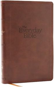 NKJV, The Everyday Bible, Brown Leathersoft, Red Letter, Comfort Print: 365 Daily Readings Through the Whole Bible