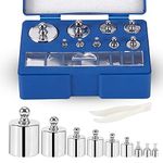 GOTOTOP Precision Calibration Weight 1g 2g 5g 10g 20g 50g 100g Scale Balance Jewelry Set Tweezer 0.1g 0.2g 0.5g Steel Kit