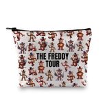 Horror Movie Inspired Gift Freddy Tour Makeup Bag Horror Toy Themed Movie Gift Game Lover Gift (Freddy Tour)