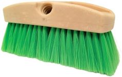 Teravan Green Flow Through Brush Head, 8-Inch Extra Soft Bristle Brush for Gentle Car Wash, RV, Boat, Window & Floor Cleaning, Compatible with Pole Handle