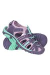 Mountain Warehouse Bay Kids Shandals - Neoprene Shoes Sandals, Comfortable Childrens Beach Shoes, Midsole, Adjustable Shoes - Footwear For Walking, Travelling Grape Kids Shoe Size 3