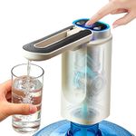KaiPine Automatic Water Bottle Pump with Foldable Spout, Electric Water Dispenser featuring 3 Quantitative Settings, Portable USB Pump for 5 Gallon Jug Office