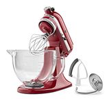 KitchenAid KSM105GBCER 5-Qt. Tilt-Head Stand Mixer with Glass Bowl and Flex Edge Beater - Empire Red by KitchenAid
