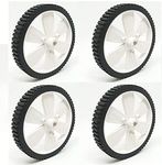 White BO Motor Wheel - Set of 4 | Robotics Science Project (Pack of 4)