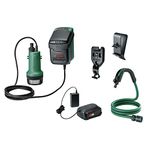 Bosch Home and Garden Cordless Submersible Water Pump GardenPump 18V-2000 (1x Battery, 18 Volt System, in Carton Packaging)