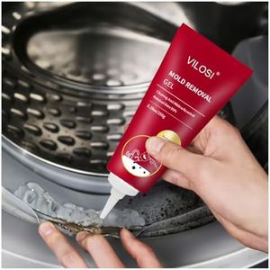 VILOSI Mold Remover Gel, Household Mold Cleaning Gel with Removal of Black Stains, for Washing Machine, Refrigerator Strips, Wall Tile Grouting Gap Best for Home Sink, Kitchen, Showers, 5.29OZ (150ml)