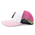 Grace Folly Women's Trucker Hat- Canada (Pink Alpine)