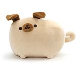 GUND Pusheen Pugsheen Stuffed Plush Dog with Poseable Ears, Tan, 9.5"