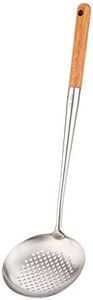 FJNATINH Skimmer Ladle, 17inches spatula for wok, 304 Stainless Steel wok spatula