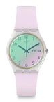 Swatch Transformation Quartz Silicone Strap, White, 16 Casual Watch (Model: GE714)