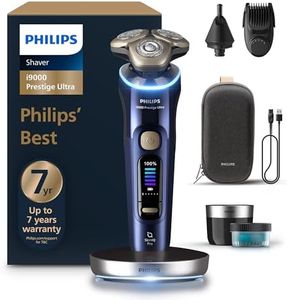 Philips Shaver i9000 Prestige Ultra, Wet & Dry Electric Shaver, Adriatic, Skin IQ Pro Technology, Triple Lift & Cut System, 360 Rotating NanoTech Precision Blades, 5 Shaving Modes, Model XP9401/38
