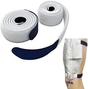 Leg Bag Straps Urine Drainage Bag Strap, Catheter Leg Bag Straps with Soft Elastic Fabric and Comfortable and Anti Slip Silicone Grips (Pack of 5)