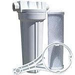 Watts 520021 RV/Boat Single Exterior Water Filter with Garden Hose Fittings