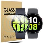 Diruite 4-Pack Screen Protector for Samsung Galaxy Watch 6/5/4 44mm Tempered Glass (Diameter 41mm) for Samsung Galaxy Watch 6 44mm/5 44mm/4 44mm Screen Protector Cover[9H Hardness Anti-Scratch]
