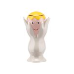 Alessi Angelo Miracolo Agj01 3-Design Crib Figurine in Porcelain, Hand-Decorated, White, One Size