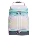 adidas Unisex Excel 2 Insulated Lunch Bag, Gradient Flash Aqua/Orchid Fusion Purple, One Size, Excel 2 Insulated Lunch Bag