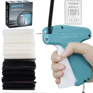 DQTUV Tagging Gun for Clothing, Mini Tagging Gun for Clothes with 6 Fine Needles, 4000 Black & 4000 White Fasteners