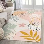 Lahome Pink Washable Living Room Ar