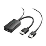 Cable Matters Uni-Directional HDMI to DisplayPort Adapter for Desktop and Laptop Computers (HDMI 2.0 to DisplayPort 1.2) with 4K 60Hz Video Resolution - Not Compatible with PS5 or Xbox Series X/S