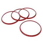 Bright Color, Lasting Finish AC Vent Ring Trim Replacement for Tacoma 2016-2023 Red with Easy Install