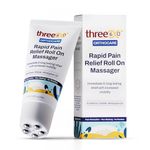 three60+ RAPID PAIN RELIEF Roll On Massager|Immediate & Long-Lasting Pain Relief|Erandmool,Shallaki,Wintergreen Oil,Nirgundi|Fast Absorption|Targeted,Hands-Free Massage Application (Pack of 1)