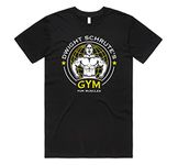 Sanfran Clothing Dwight Gym for Muscles Top Funny US Office Michael Scott T-Shirt Small/Black