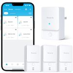 GoveeLife WiFi Water Ieak Detector 2 for Home, Smart Water Ieak Sensor 3 Pack with 100dB Adjustable Alarm and App Alerts, Wireless Detector with 1312 ft Transmission for Basement, Kitchen, Bathroom