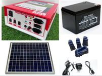 Zatka Machine 10kv 30 Acre Solar fencing AC DC jhatka machine set (10kv machine,40 watt panel,8ah Battery, 230V adapter,100 insulator)