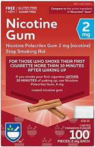 Rite Aid Nicotine Gum, Coated Cinnamon Flavor, 2 mg - 100 Count | Quit Smoking Aid | Nicotine Replacement Gum