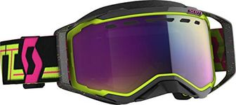 Scott Prospect Snow Cross Goggles (Black/Yellow/Enhancer Teal Chrome Lens)