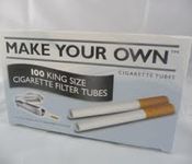 Make your own king size cigarette filter tubes 1500 (15 x 100) + Rizla make your own cigarette maker machine by Makbros