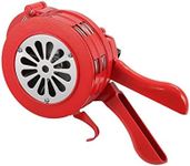 DICMIC Metal Hand Crank Siren Horn, Manual Handheld Air Raid Siren, Portable Loud Emergency Safety Siren, Red