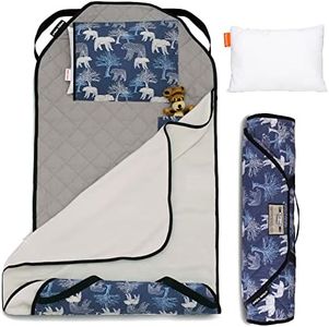 Tot Cot Kids Nap Mat - Toddler Preschool Daycare Bedding Cover with Blanket and Pillow - Ages 2 Yrs to 5 Yrs