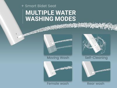 MEJE Electric Smart Bidet Toilet Seat – White