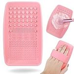 Makeup Brush Cleaning Mat, Silicone