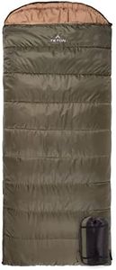 TETON Sports Celsius XL -18C/0F Sleeping Bag; 0 Degree Sleeping Bag Great for Cold Weather Camping; Green, Left Zip