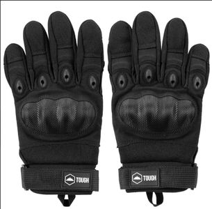 Tough Outdoors Tactical Gloves - for Airsoft Paintball Camping Hiking Motorcycle Racing Skateboarding - with Impact Protection - Breathable & Adjustable