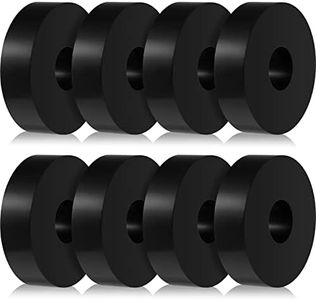 Rubber Isolation Pads Thick Rubber Washers 1.5 Inch OD 0.5 Inch ID 0.4 Inch Thick Mechanical Vibration Damping Pads Anti Vibration Isolation Pads Rubber Isolator Washer (8 Pcs)