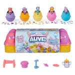Hatchimals Alive, Pink & Yellow Egg Carton Toy with 6 Mini Figures in Self-Hatching Eggs, 11 Accessories, Kids Toys for Girls and Boys Ages 3 and up