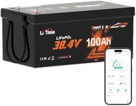 Litime 36V 100Ah OBM Bluetooth Low-Temp Protection LiFePO4 Battery Buit in 100A BMS, Deep Cycle Lithium Iron Phosphate Battery Perfect for Trolling Motors,Yacht, Marine, Boat, RV,Home,Fishing Finder
