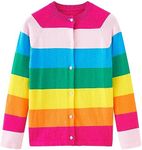 Girls' Rainbow Cardigan Sweaters Co