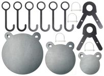 FULLBOW AR500 Steel Target 3/8" - Hangers and Gong Targets Combo Pack, Gong Target Hanging Kit, DIY Target Kit for 1 Inch OD EMT Conduit, Sold Separately