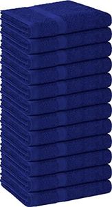 Utopia Towels Royal Blue Salon Towels, Pack of 12 (Not Bleach Proof, 16 x 27 Inches) Highly Absorbent Towels for Hand, Gym, Beauty, Hair, Spa, and Home Hair Care