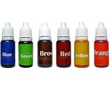 Jhintemetic Candle/Soap Dye, Candle Making Set - 6 Liquid Colors for Candle or Soap Coloring - Blue, Brown, Yellow, Green, Red, Orange. - Pack of 6