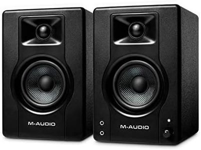 M-Audio BX3 Studio Monitors, HD PC Speakers for Recording and Multimedia with Music Production Software, 120W, 3,5", Pair