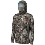 Bassdash UPF 50+ Men’s Hunting Shirts with Mask Long Sleeve Camo Fishing Hoodie