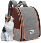 Montana West Cat Carrier Backpack for Small Medium Dog & Puppies with Blackout Curtains for Outdoor Adventures