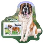 PHILAIMPEX, TCHAD ODD Shape Mint Miniature ON Saint Bernard Dog Breed