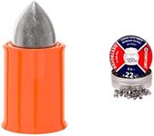 Crosman LF1754 Powershot Fast Flight Penetrators 0.177 Caliber Airgun Pellets (150-Count) & Destroyer 250-Count, 177-Caliber, 7.4-Grain Pointed Pellet with Dished Rim