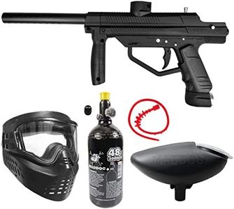 Maddog JT Stealth Semi-Automatic .68 Caliber Bronze HPA Paintball Gun Starter Package - Black